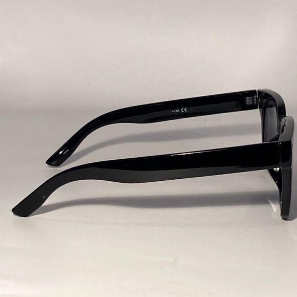 Reading Sunglasses Sun Readers 1.00 Chunky Black Frames NWT main image 4